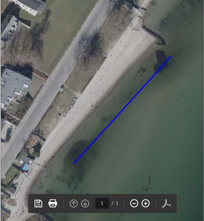 Skolestranden - Off. strand ved strandvejen 384, badebro