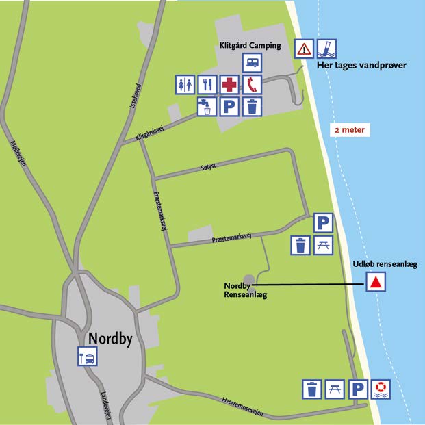 Nordby ud for campingplads