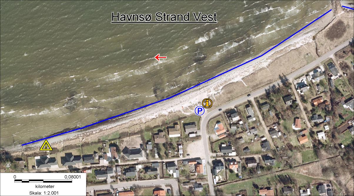 Havnsø Strand, vest